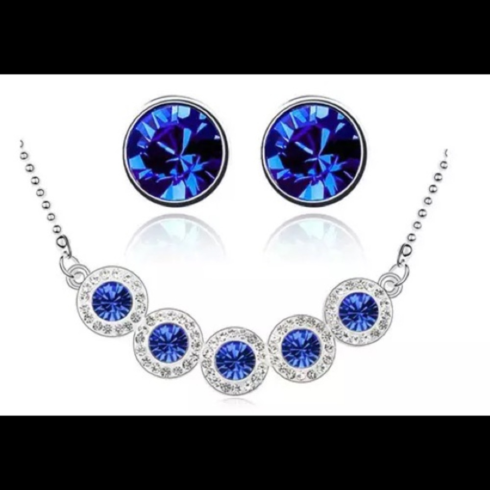 Earrings and necklace